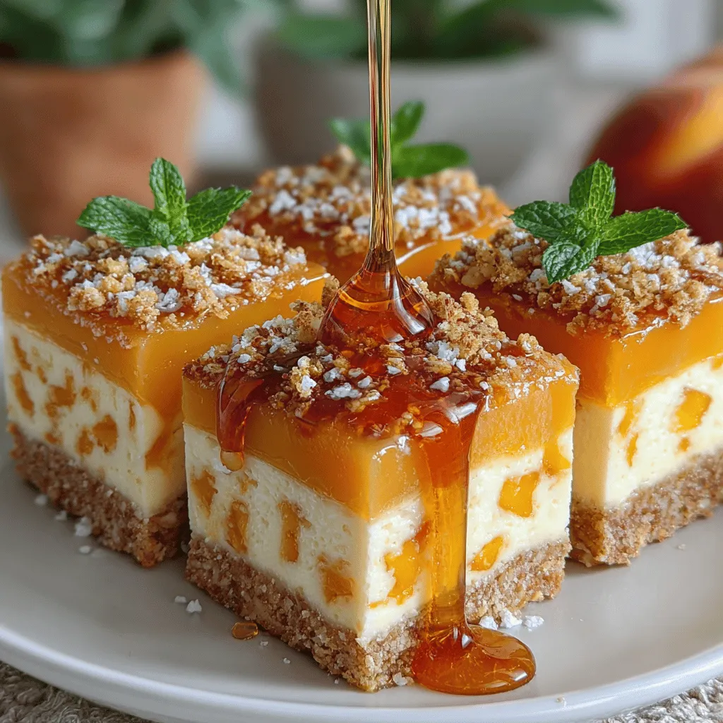 Visually, Frosty Peach & Ginger Bliss Squares are a feast for the eyes. Their vibrant peach hue, complemented by flecks of ginger, creates an inviting appearance that beckons to be savored. When it comes to texture, these squares provide a creamy yet firm bite, reminiscent of a frozen yogurt treat, but with a much healthier twist. The combination of Greek yogurt and fresh fruit not only delivers a refreshing sensation but also offers a delightful creaminess that melts in your mouth.
