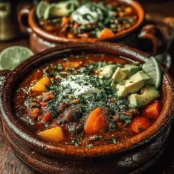 Carrots and bell peppers are not only colorful additions to your Fiery Fiesta Veggie Chili, but they also bring significant health benefits. Carrots are loaded with beta-carotene, which converts to vitamin A in the body, supporting eye health and immune function. They also provide dietary fiber, which aids in digestion. Bell peppers, particularly the vibrant red and yellow varieties, are rich in vitamins C, A, and B6, making them excellent for boosting your immune system and promoting skin health. Their natural sweetness balances the spices in chili, creating a harmonious flavor profile.