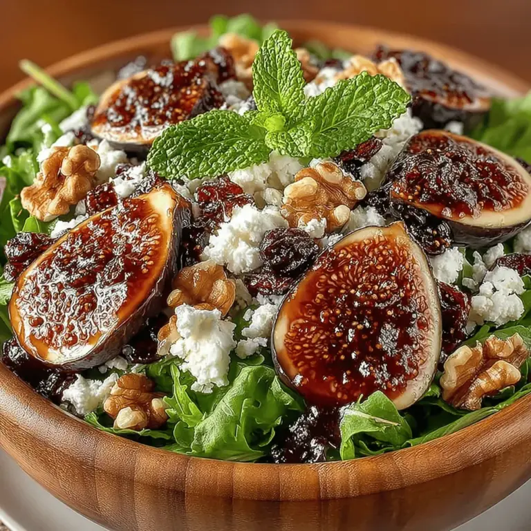 In recent years, salad bowls have emerged as a popular meal option, celebrated for their versatility and ability to cater to diverse dietary preferences. These colorful, nutrient-rich dishes allow for creativity in the kitchen, offering a delightful blend of flavors, textures, and nutrients all in one bowl. The Figgy Freshness Salad Bowl stands out among the myriad of salad recipes for its unique combination of fresh seasonal ingredients, particularly ripe figs, which lend both sweetness and a complex flavor profile to the dish. This salad not only satisfies the palate but also provides a host of health benefits, making it a perfect choice for those looking to nourish their bodies while enjoying a delicious meal.
