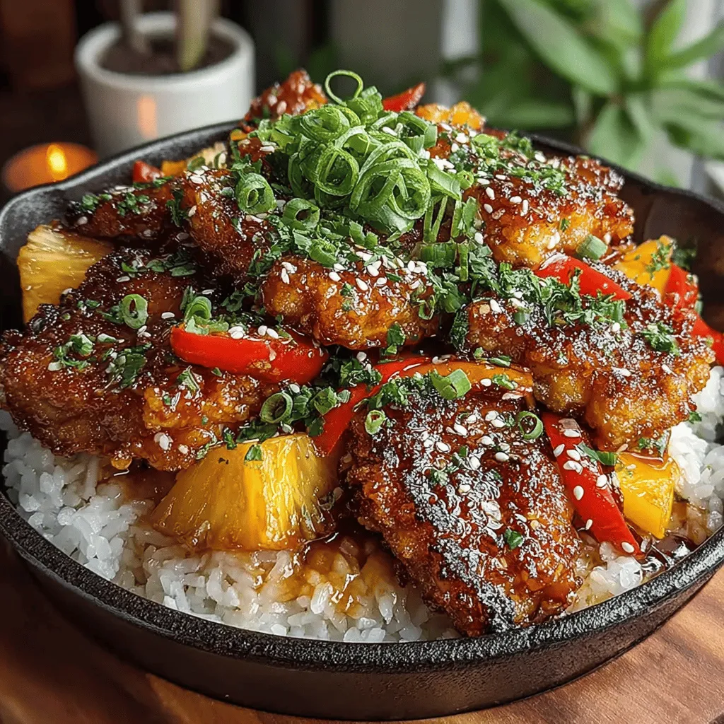 Sweet and Spicy Pineapple Chicken is a delightful dish that tantalizes the taste buds with its perfect balance of sweetness and heat. This recipe brings together juicy chicken thighs, vibrant vegetables, and a luscious sauce that harmonizes the flavors of pineapple, sriracha, and honey. The result is a vibrant meal that not only satisfies your hunger but also elevates your dining experience, whether it’s a quick weeknight dinner or a festive gathering with friends and family.