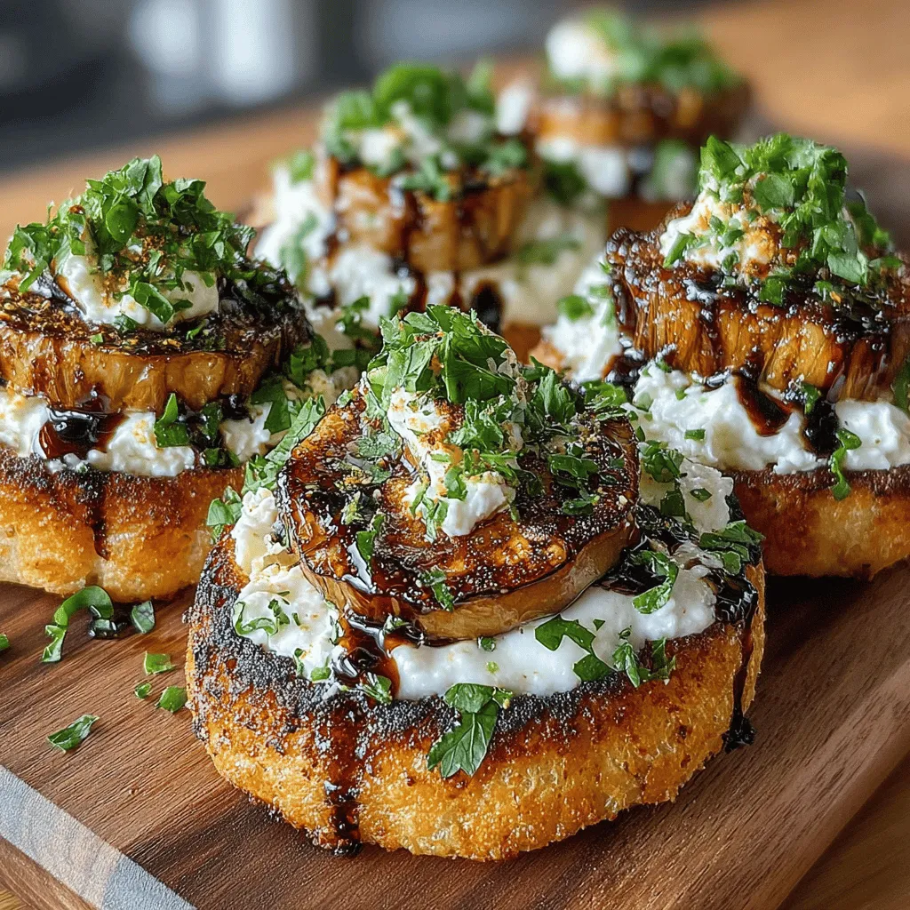 Mini Eggplant Ricotta Flatbreads are a culinary gem that combines the rich, earthy flavors of eggplant with the creamy goodness of ricotta cheese, all atop a warm, soft flatbread. This dish is not only a treat for the taste buds but also serves as a healthy option for appetizers or light meals, making it perfect for gatherings or a cozy night in. The beauty of these flatbreads lies in their versatility; you can serve them as a main dish, a side, or even as part of a larger spread at a dinner party.