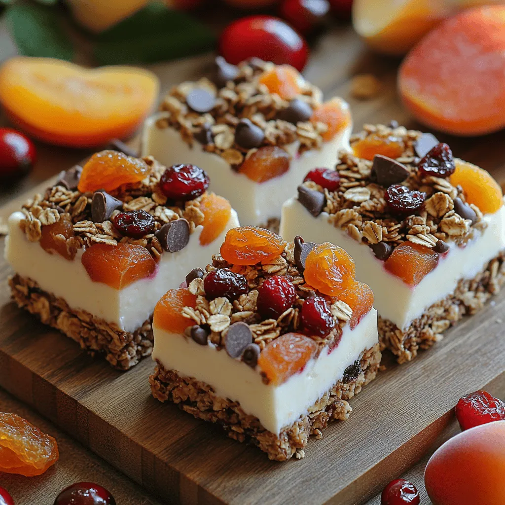 Frozen Yogurt Granola Trail Squares are the ultimate healthy snack that perfectly marries the creamy goodness of Greek yogurt with the satisfying crunch of granola and the natural sweetness of dried fruits. These squares are not only a delightful treat but also a nutritional powerhouse, making them an excellent choice for anyone looking to indulge their sweet tooth without derailing their health goals. Whether you are a busy parent seeking a nutritious snack for your kids or a health-conscious individual looking for a quick pick-me-up, these trail squares offer the ideal solution.
