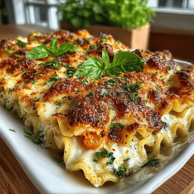 In the realm of comfort food, few dishes can rival the rich, hearty layers of lasagna. This Butternut Squash Spinach Lasagna is a delightful twist on the traditional Italian recipe, offering a vibrant medley of seasonal flavors and wholesome ingredients that cater to both the palate and the nutritional needs of the body. This dish transforms the classic lasagna into a healthier option without sacrificing taste, making it an excellent choice for family dinners or gatherings with friends.