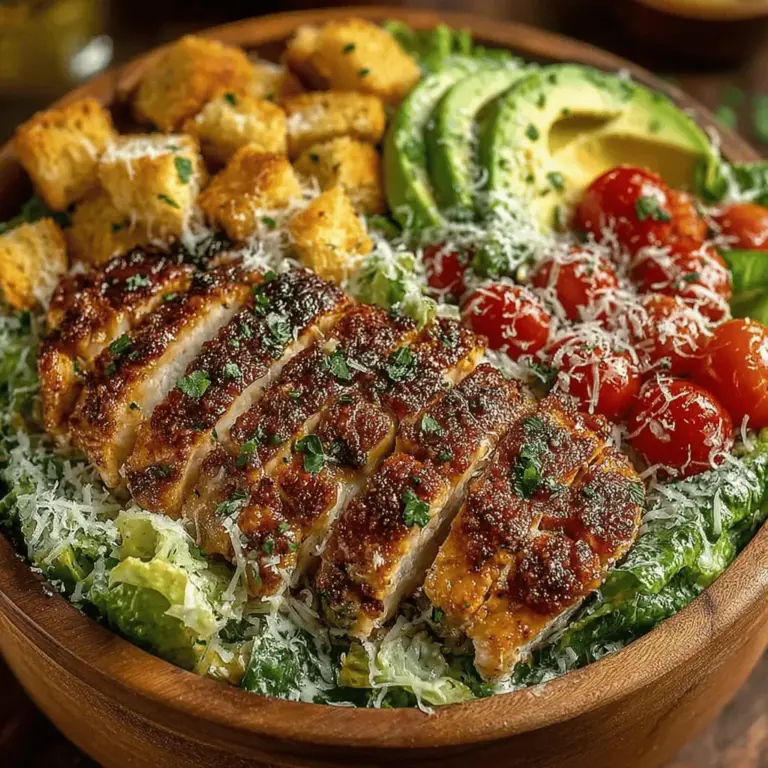 The Chicken Caesar Salad stands as a beloved classic in the realm of salads, renowned for its satisfying combination of crisp textures and hearty flavors. This dish has evolved from its humble beginnings into a versatile option that appeals to both health-conscious eaters and those seeking a flavorful meal. With a focus on zesty flavors and the crunch of fresh ingredients, a well-made Chicken Caesar Salad can be the star of any lunch or dinner table. It strikes a perfect balance between protein and greens, making it an excellent choice for various occasions—be it a casual family meal, a sophisticated gathering, or a quick lunch on a busy day.