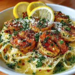 Zesty Lemon Garlic Shrimp Pasta Recipe