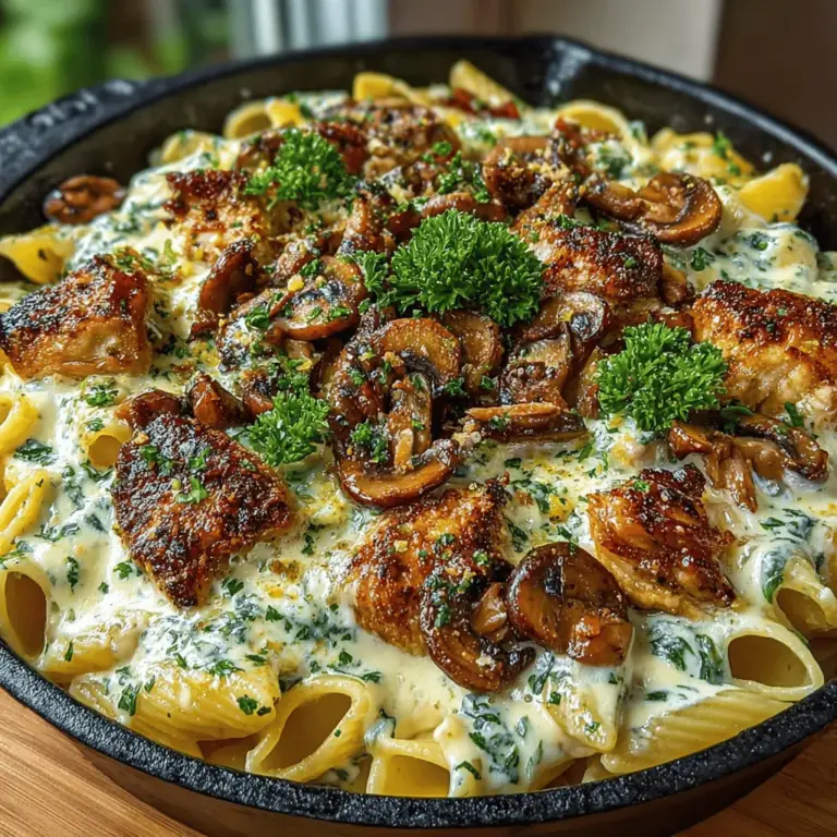 Pasta serves as the backbone of this dish, providing both substance and texture. While you can use various types of pasta, penne and fettuccine are two of the most popular choices for creamy sauces. Penne, with its tubular shape, is adept at capturing sauce, ensuring each bite is full of flavor. Fettuccine, on the other hand, offers a wider surface area that allows for a luxurious coating of the creamy sauce.