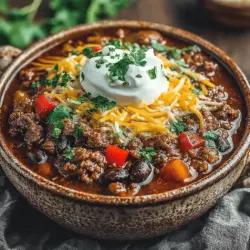 Spicy Comfort Beef & Bean Chili in a Bowl: A Hearty Recipe