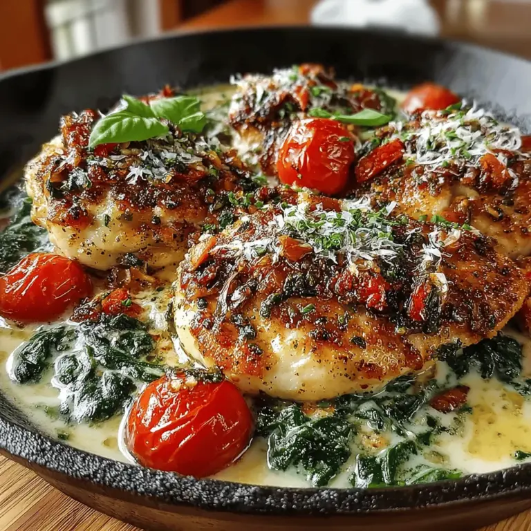 In today’s fast-paced world, where time is often a luxury, one-pan meals have emerged as a lifesaver for busy households. These meals not only simplify the cooking process but also minimize cleanup, allowing families to spend more time together at the dinner table rather than in the kitchen. One standout recipe in the realm of one-pan cooking is the One-Pan Creamy Chicken and Spinach Skillet. This dish perfectly encapsulates the essence of home-cooked comfort while being incredibly straightforward to prepare.