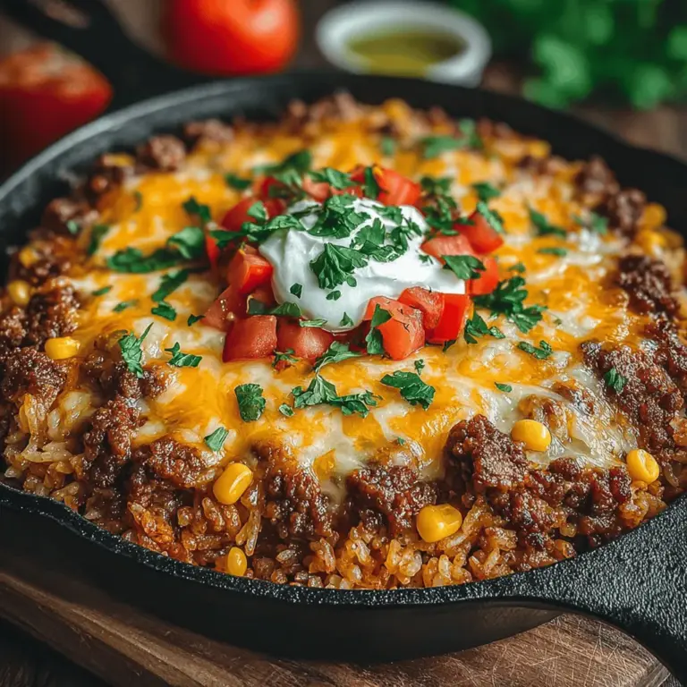 In the realm of comforting and satisfying meals, few dishes can compete with the allure of a One-Pan Cheesy Beef and Rice Casserole. This recipe embodies the essence of home-cooked goodness, merging the rich flavors of seasoned beef, the wholesome texture of rice, and the creamy delight of melted cheese—all in a single, convenient pan. Whether you're feeding a hungry family or simply looking for a dish that requires minimal cleanup, this casserole is sure to hit the spot.