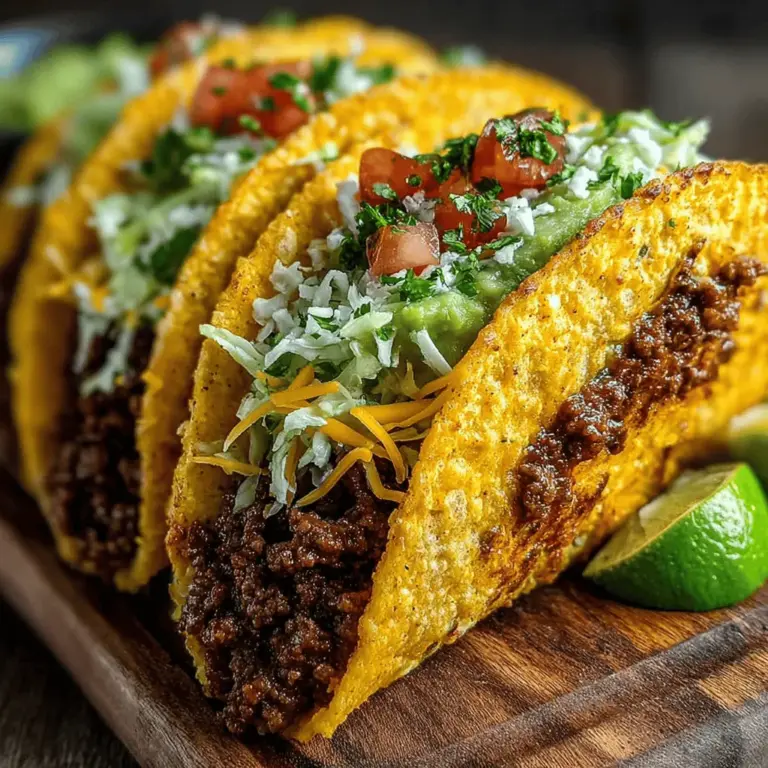 Tacos are a beloved culinary staple that has transcended borders, bringing together flavors from various cultures. Originating from Mexico, these versatile delights have made their way into kitchens around the world, celebrated for their ability to deliver a burst of flavor in each bite. Whether it's the classic street taco filled with marinated meats or a more gourmet version topped with unique salsas, tacos cater to every palate and occasion. Among the myriad of taco recipes out there, "Quick Beef Tacos with Fresh Avocado Salsa" stands out as a go-to option for those seeking a delicious yet uncomplicated meal.