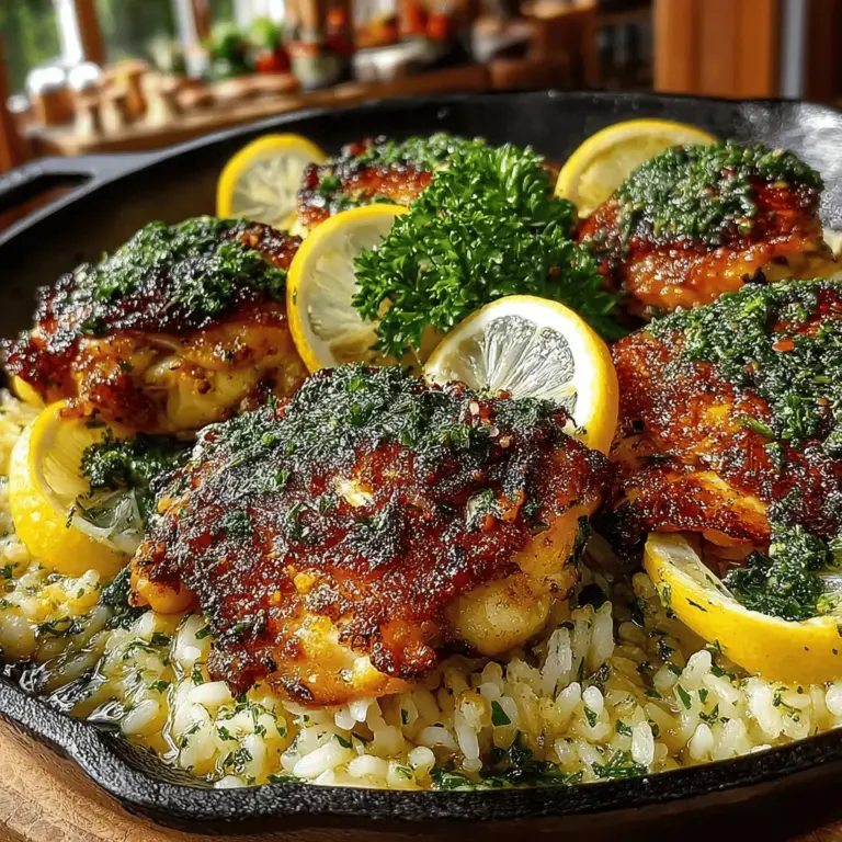 In the world of comfort food, few dishes rival the simplicity and satisfaction of a one-pan meal. The Zesty One-Pan Lemon Garlic Herb Chicken and Rice stands out as a perfect blend of flavor, convenience, and heartiness, making it an ideal choice for busy weeknights or relaxed family dinners. This dish brings together juicy chicken thighs, aromatic herbs, and fluffy jasmine rice, all infused with the bright zest and tang of lemon. It’s not just a meal; it’s an experience that tantalizes your taste buds while saving precious time in the kitchen.