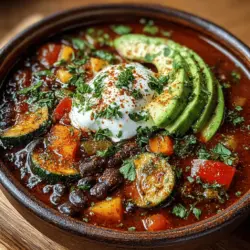Hearty & Spicy Black Bean Chili Recipe
