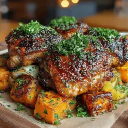 Tangy BBQ Glazed Chicken & Sweet Potato Bliss