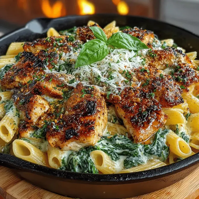 When it comes to comfort food, few dishes can rival the satisfaction of a creamy chicken and spinach skillet pasta. This one-pan meal combines the richness of cream, the heartiness of chicken, and the vibrant freshness of spinach, all enveloped in perfectly cooked pasta. It's a dish that not only warms the soul but also tantalizes the taste buds, making it a favorite for family dinners and gatherings alike.