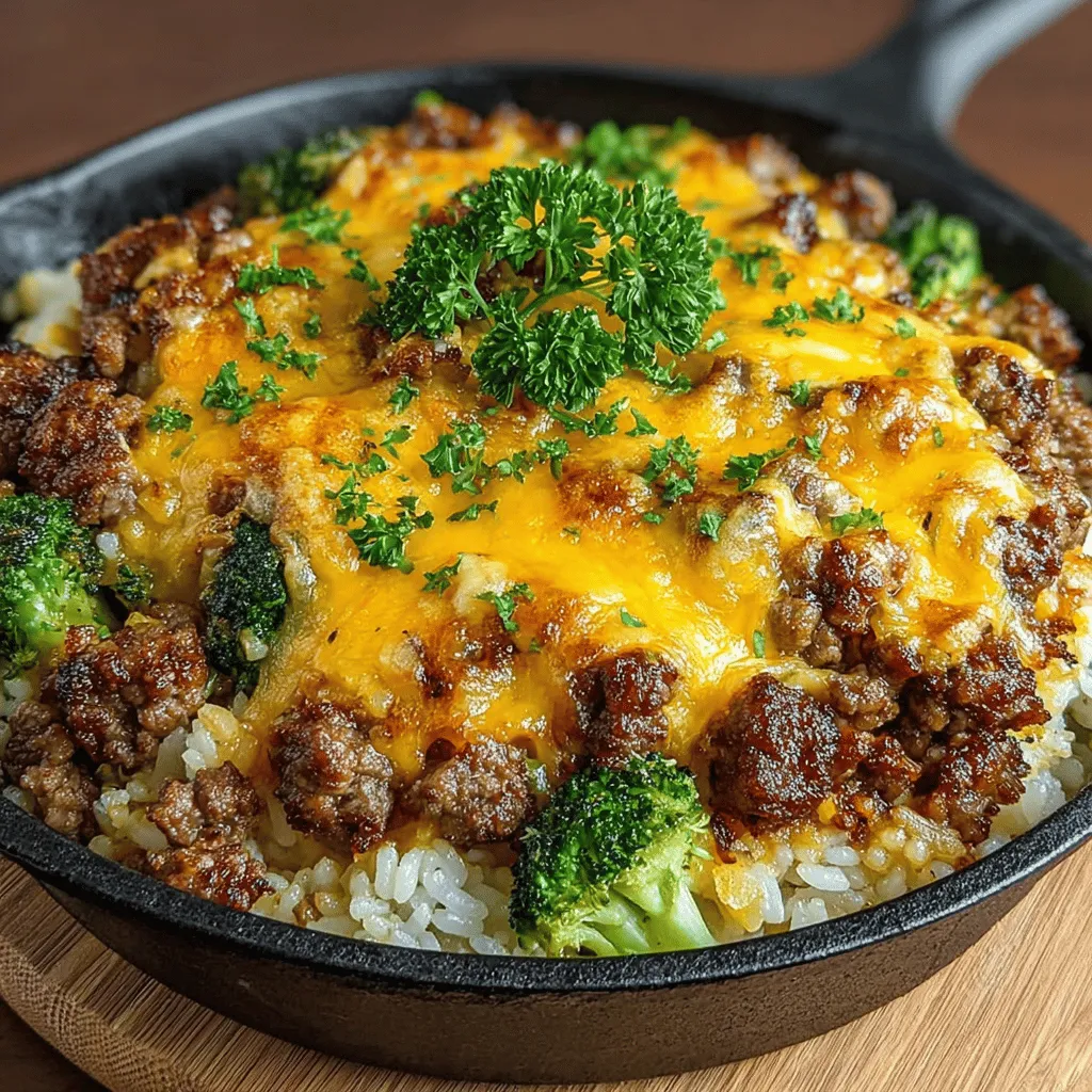 In an era where time is often in short supply, the demand for quick, delicious, and nutritious meals has never been higher. Enter the One-Pan Cheesy Beef and Broccoli Dinner, a dish that perfectly marries convenience with flavor. This delectable recipe not only simplifies the cooking process by limiting the number of dishes you need to clean up but also presents a balanced combination of protein, vegetables, and carbohydrates. The rich, creamy cheese melds harmoniously with the savory beef and fresh broccoli, resulting in a meal that is both satisfying and wholesome.