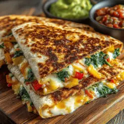Cheesy Veggie Delight Quesadillas: Cooking Method, Serving Suggestions, and Nutritional Benefits