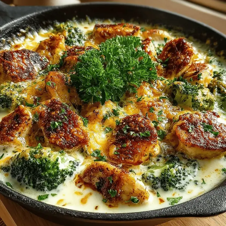 In today’s fast-paced world, one-pan meals have surged in popularity among busy families and individuals seeking convenience without sacrificing flavor. These meals offer the ideal solution for those who want to prepare a nourishing dinner with minimal cleanup. One standout recipe in the realm of one-pan dishes is the Creamy Chicken and Broccoli Skillet Bake. This comforting meal beautifully marries tender chicken, vibrant broccoli, and a luscious creamy sauce, making it not only a delight to eat but also a breeze to prepare.