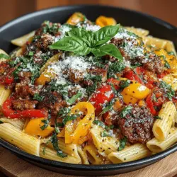 Sizzling Sausage & Peppers Pasta: A Flavorful Delight