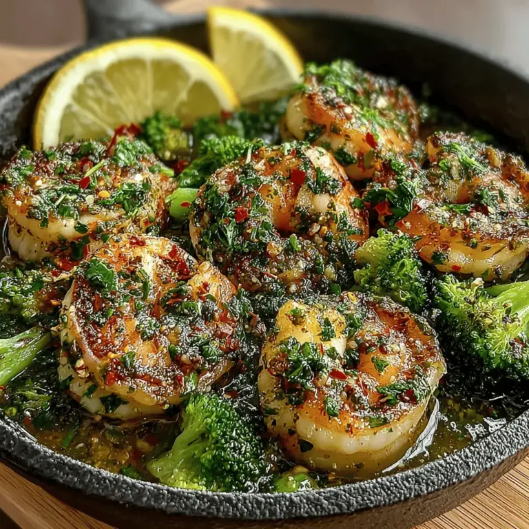 When it comes to quick and satisfying meals, the Zesty One-Pan Lemon Garlic Shrimp & Broccoli stands out as a vibrant and healthful option that tantalizes the taste buds while making meal preparation a breeze. This dish seamlessly combines succulent shrimp with bright green broccoli, all enhanced by the aromatic duo of lemon and garlic. Not only does this recipe deliver on flavor, but it also embodies the essence of nutritious eating, making it a perfect choice for busy weeknights or gatherings with family and friends.