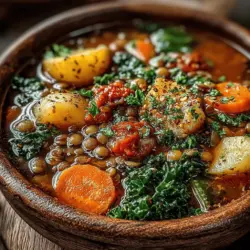 Cozy Autumn Vegetable and Lentil Soup